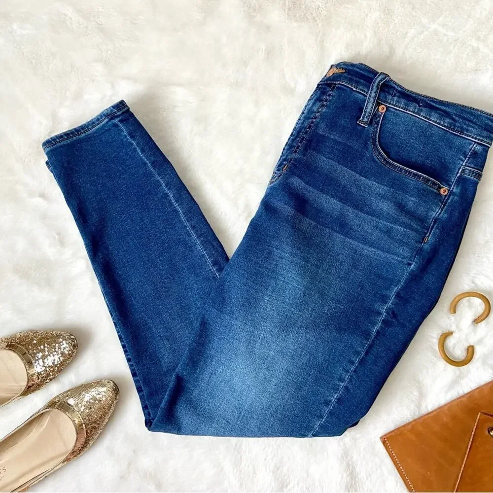 J. Crew 9 Inch High Rise Toothpick Jeans Size 32